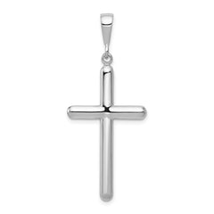 14k White Gold Cross Pendant - 3