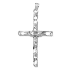 14K White Gold Crucifix Pendant - 2