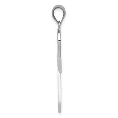 14k White Gold Ankh Cross Pendant - 4