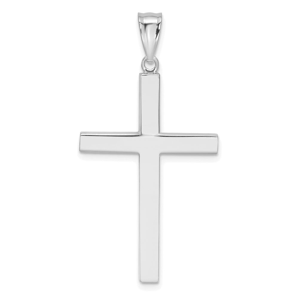 14K White Gold Latin Cross Pendant - 2