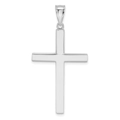 14K White Gold Latin Cross Pendant - 2