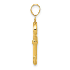 14K Polished 3-D Key Charm - 3
