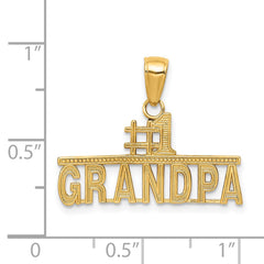 14k #1 GRANDPA Pendant - 2