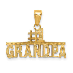 14k #1 GRANDPA Pendant - 2
