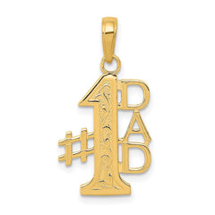 14k #1 DAD Charm - 8