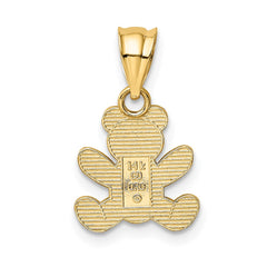 14k Teddy Bear Pendant - 2