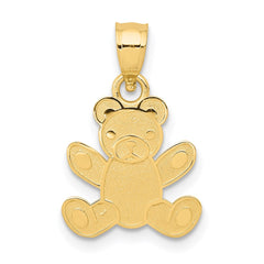 14k Teddy Bear Pendant - 2