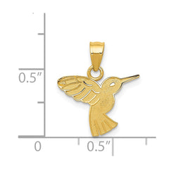14k Hummingbird Pendant - 3