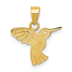 14k Hummingbird Pendant - 3