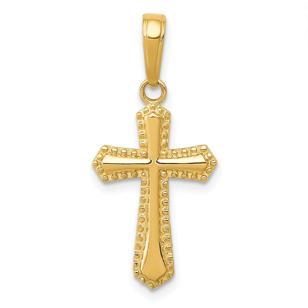 14k Passion Cross Pendant - 12