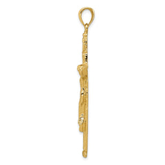 14k INRI Crucifix Pendant - 4