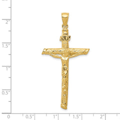 14k INRI Crucifix Pendant - 4