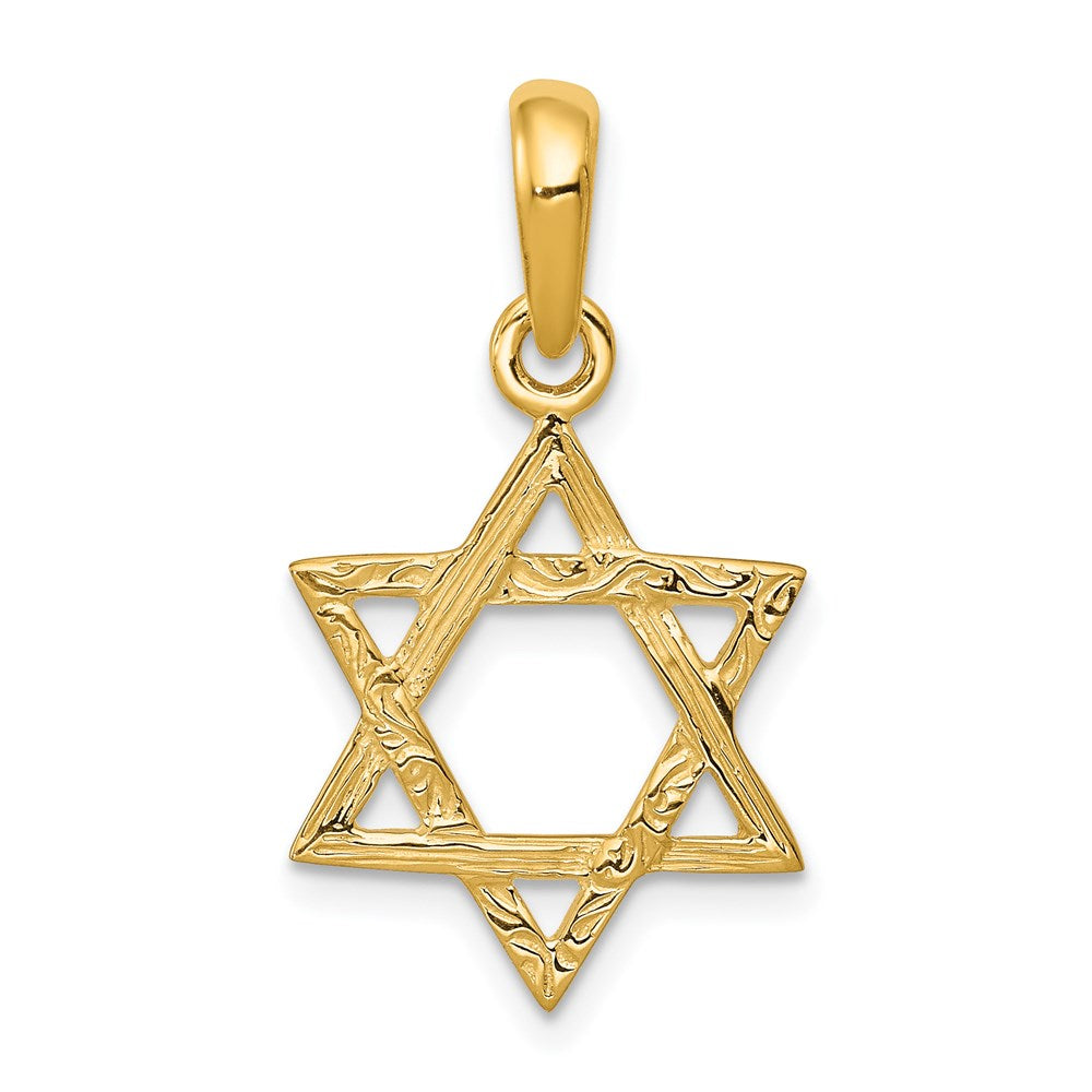 14K Star of David Pendant - 4