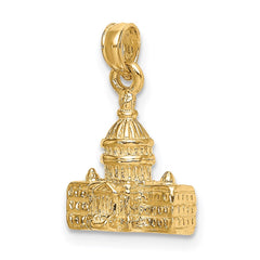 14k 3D Washington D.C. Capital Building Pendant