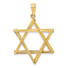 14K Star of David Pendant - 8