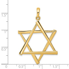 14K Star of David Pendant - 8