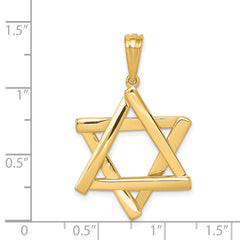 14K Star of David Pendant - 5