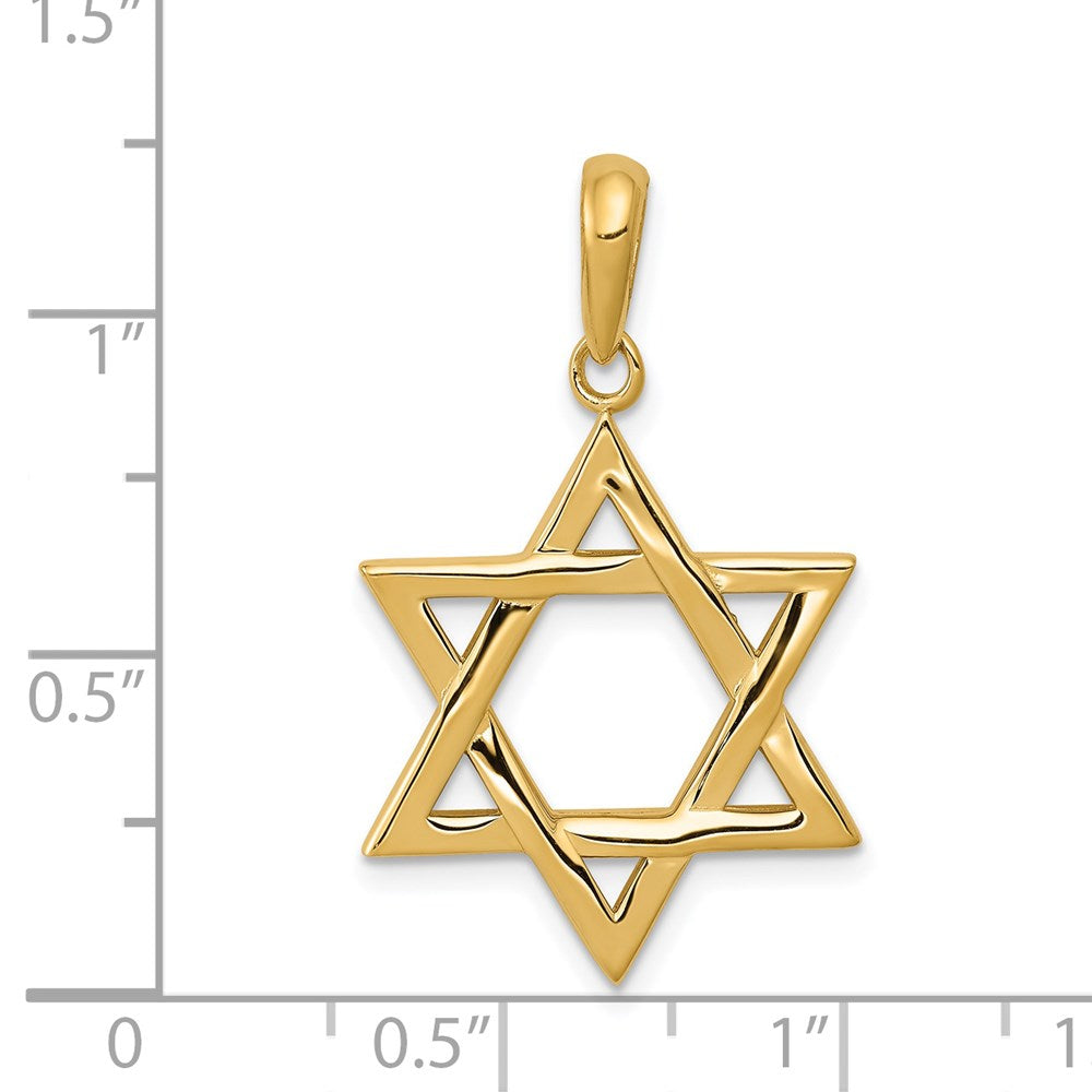 14K Star of David Pendant