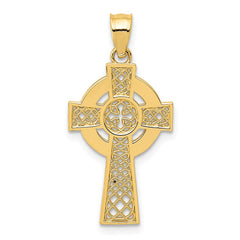 14k Celtic Cross Pendant - 16