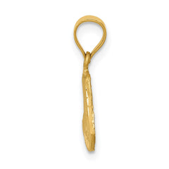 14K Satin D/C Mary Pendant