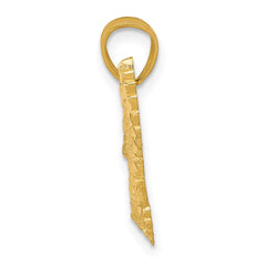 14k Diamond-cut Eagle Pendant - 2