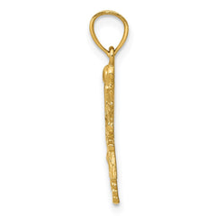 14k Diamond-cut RN Pendant
