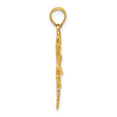 14k Polished Small Ballerina Pendant