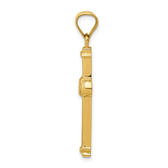 14k CZ Cross Pendant - 2