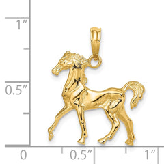 14K 3-D Horse Charm - 3