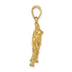 14K 3-D Camel Charm