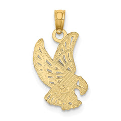 14K Eagle Landing Charm