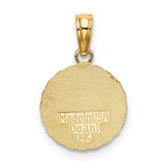 14K Sun Charm