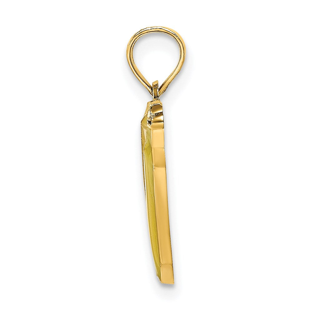 14K w/ Enamel 2-D Bananas Charm