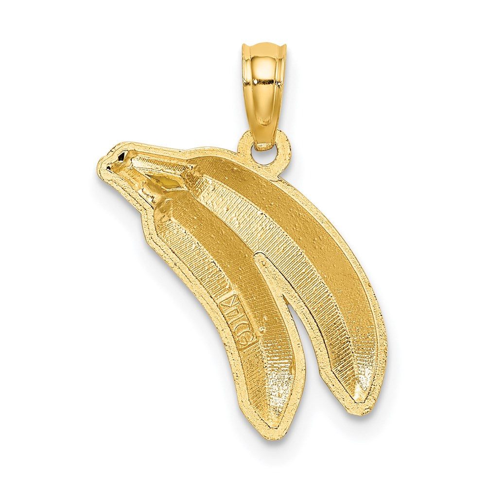 14K w/ Enamel 2-D Bananas Charm