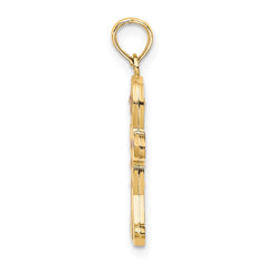 14K 3-D Enameled Gingerbread Man Charm