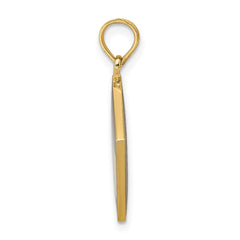 14K W/ Black Enamel 3-D Cook Book Charm