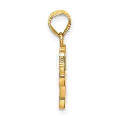 14K Enamel Taxi Charm