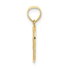 14K Cut-Out and Textured Woven Heart Charm