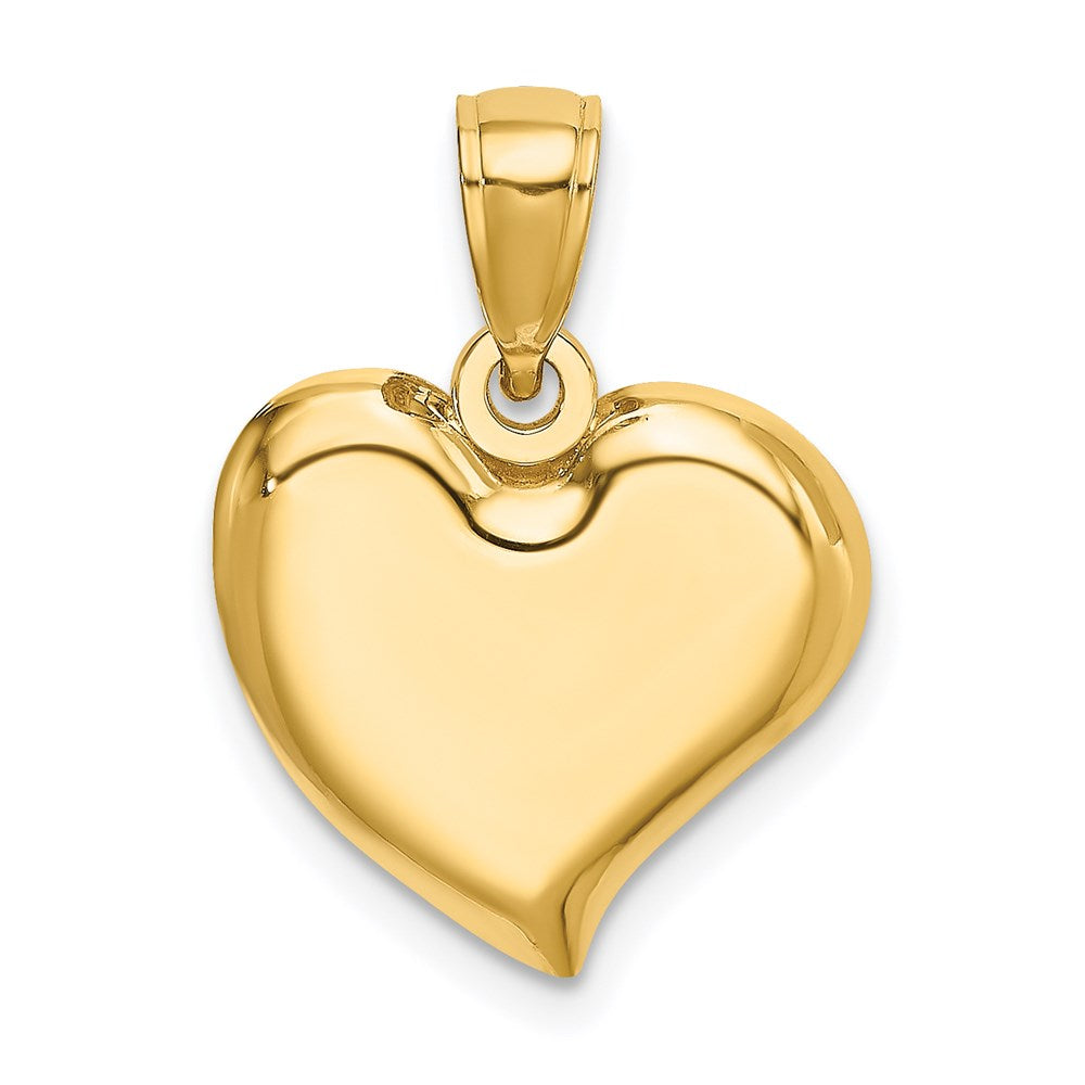 14K Polished Teardrop Heart Charm - 2