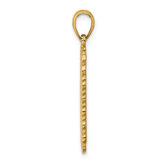 14K Queen Playing Card Charm