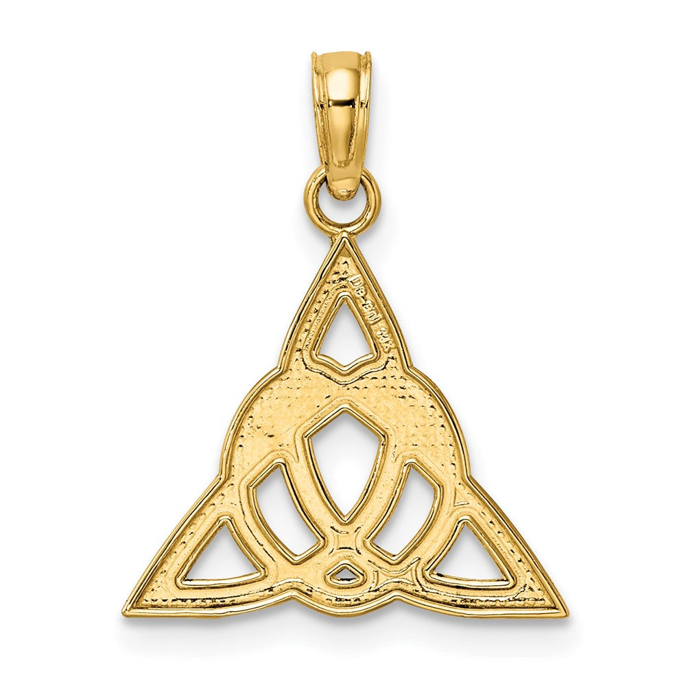 14k Small Celtic Trinity Knot Charm