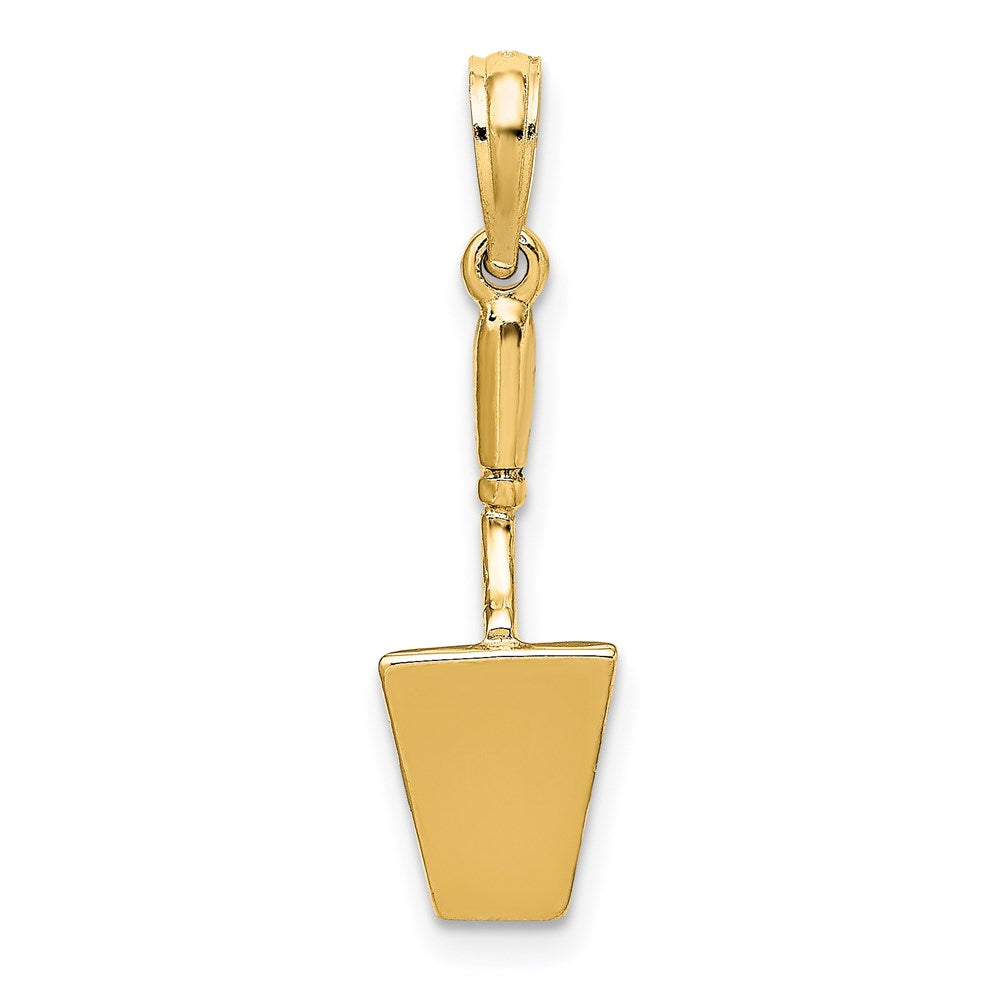 14K 3-D Concrete  Tool Spatula Charm