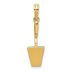 14K 3-D Concrete  Tool Spatula Charm