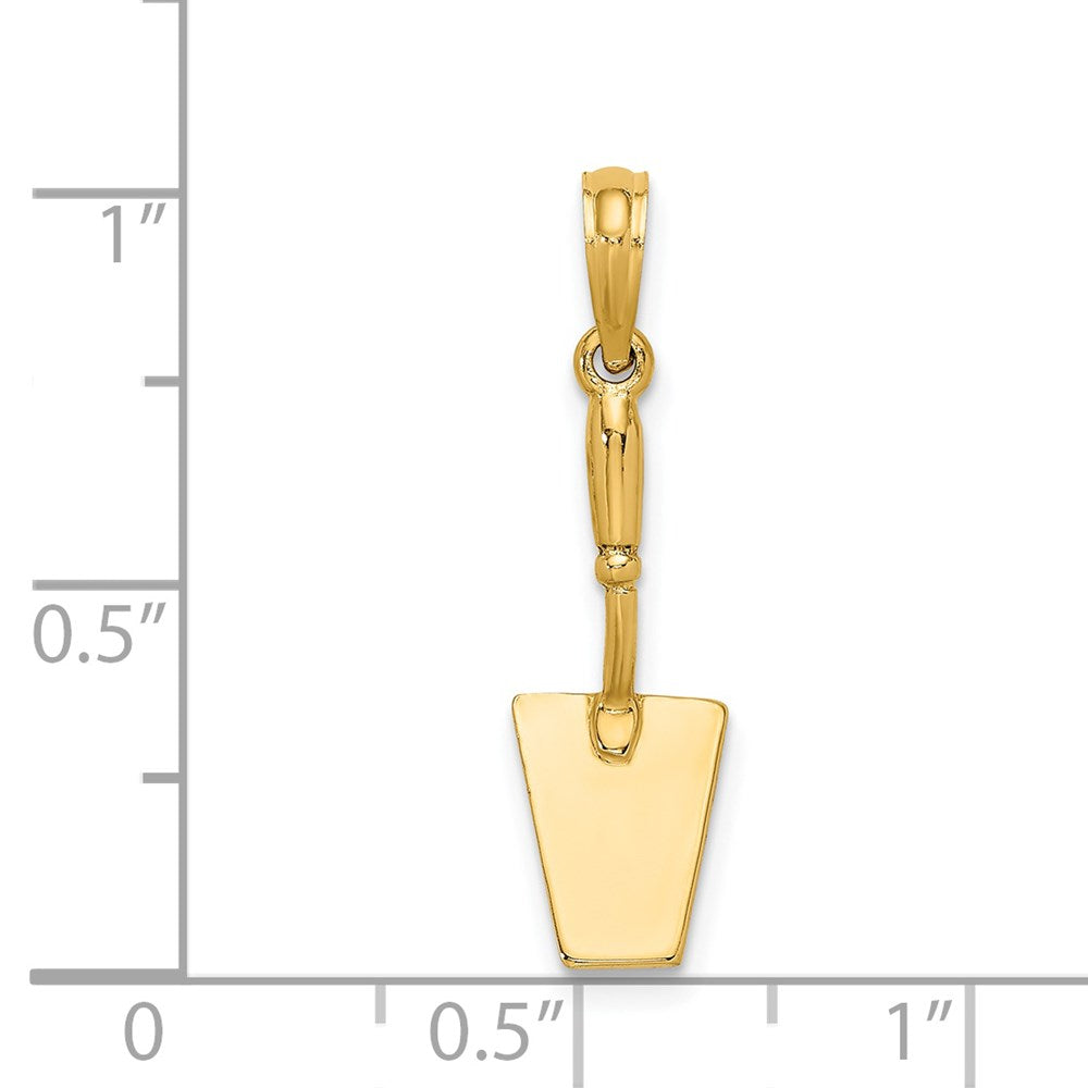 14K 3-D Concrete  Tool Spatula Charm