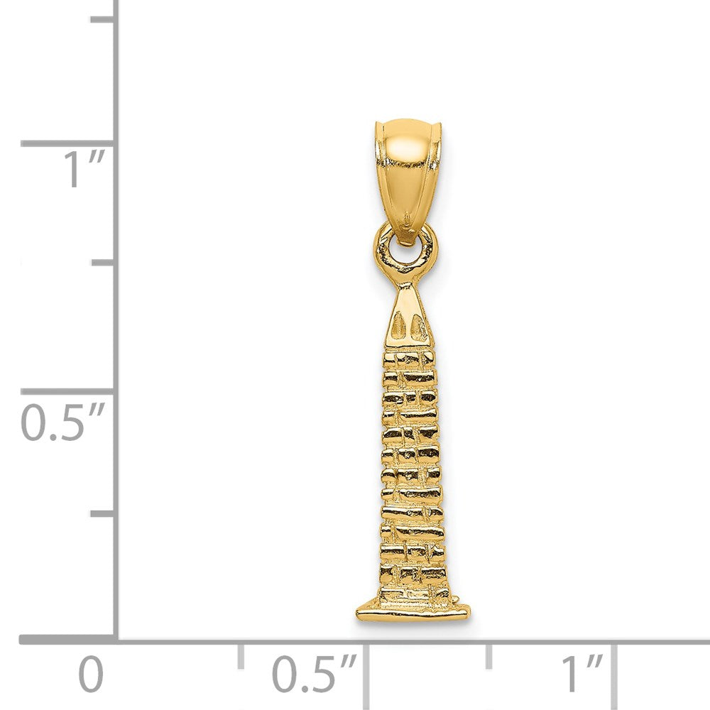 14K 3D Washington Monument Charm