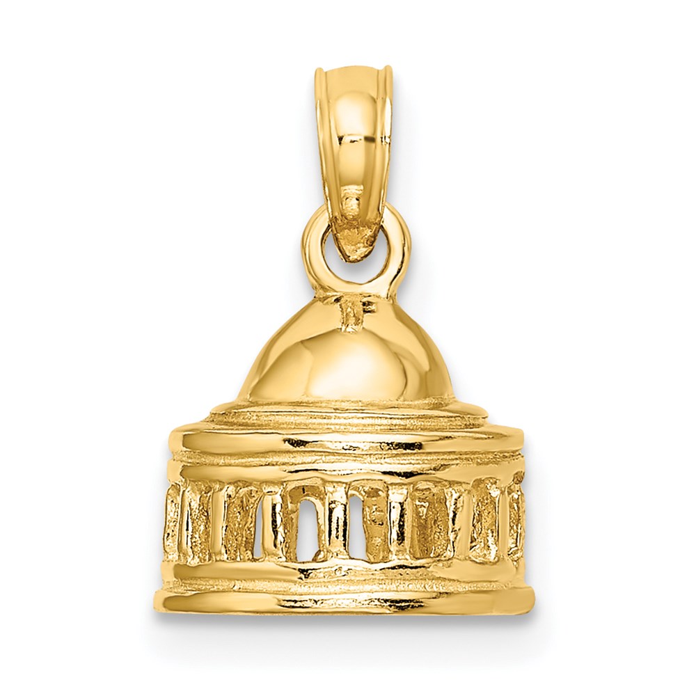 14K 3D Jefferson Memorial Building  Washington Charm