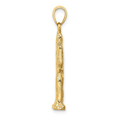 14K 3-D Saguaro Cactus Charm