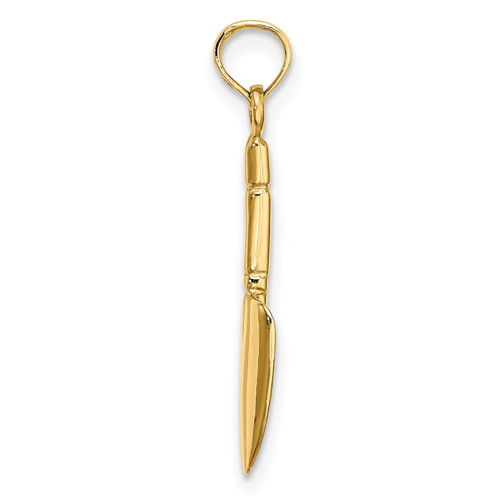 14K 3-D  Trowel Garden Tool Charm