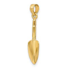 14K 3-D  Trowel Garden Tool Charm