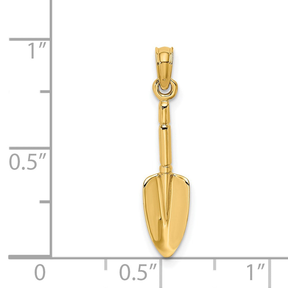 14K 3-D  Trowel Garden Tool Charm